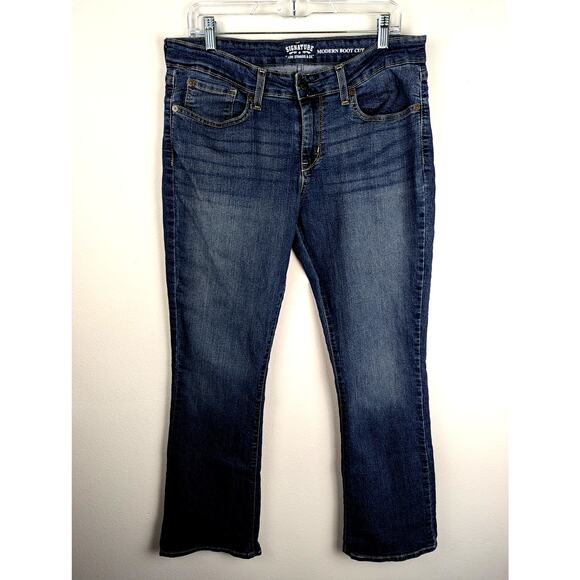 Levi's signature womens Jeans Modern boot cut Sz16 MeasW35" Rise 10" Hips 42"GUC - Picture 1 of 8